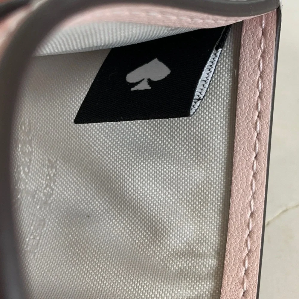 Kate Spade Lilac Moon Madison Crinkle Card Holder Slim‎ Metallic Small Wallet